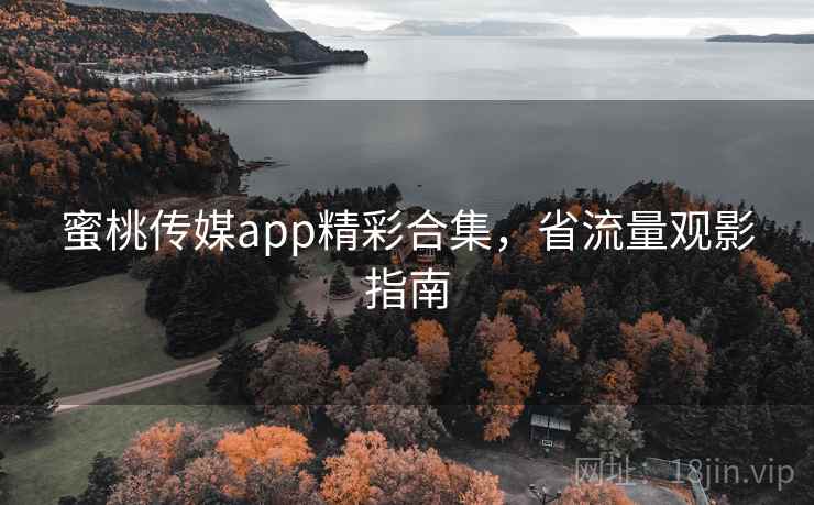 蜜桃传媒app精彩合集，省流量观影指南
